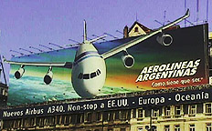 Aerolineas Argentina billboard